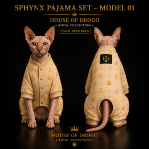 Sphynx Pajama Set – Model 01 | Royal Collection