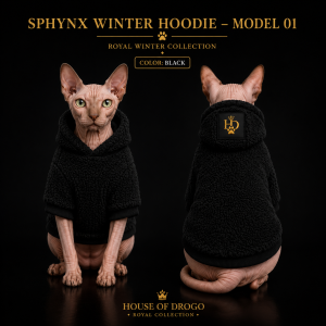 Sphynx Winter Hoodie – Model 01 | Royal Collection